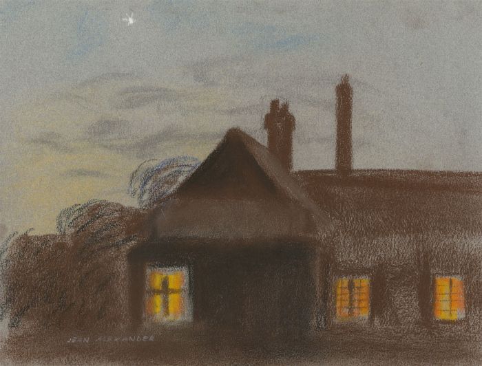 Jean Dryden Alexander (1911-1994) - Set of Three 1979 Pastel, Autumnal Nights