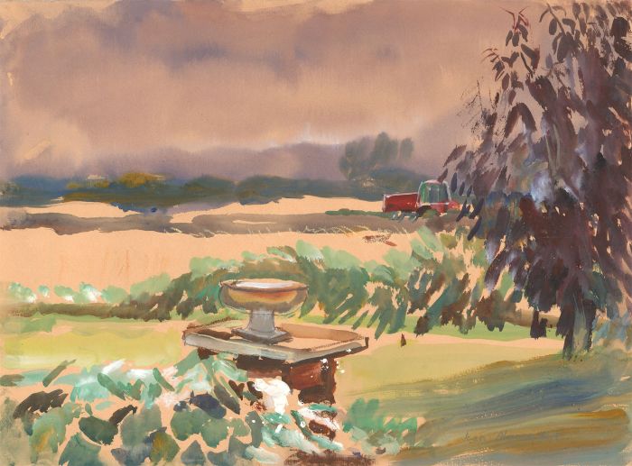 Jean Dryden Alexander (1911-1994) - Signed 1988 Watercolour, From the Garden