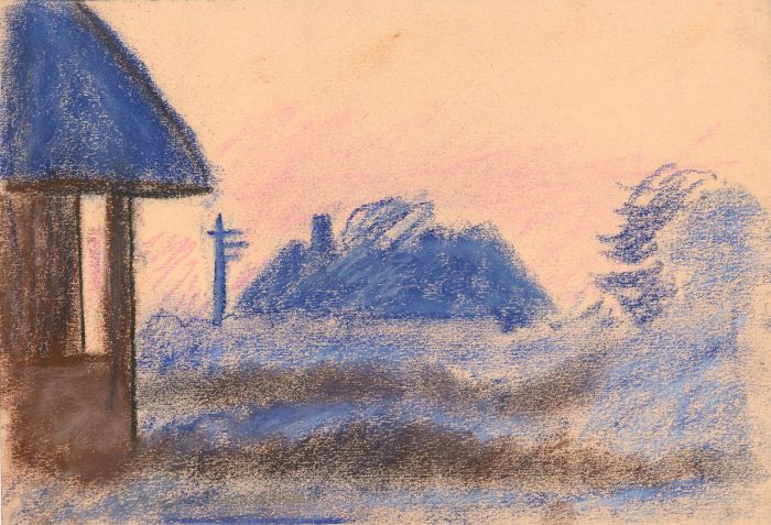 Jean Dryden Alexander (1911-1994) - Three Pastels, Rural Landscapes