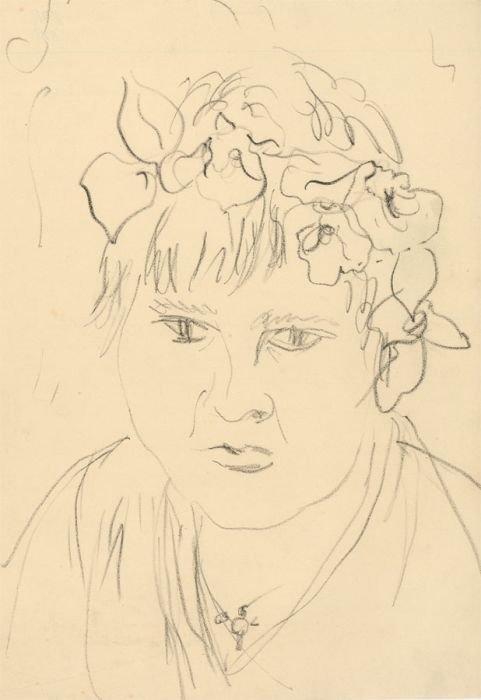 Glyn Morgan (1926-2015) - Graphite Drawing, Portrait of a Woman