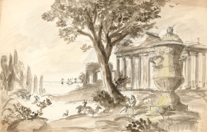 Glyn Morgan (1926-2015) - Set of Three Pen and Ink Drawing, Ancient Greece