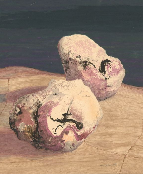 Glyn Morgan (1926-2015) - Signed 1968 Pen and Ink Drawing, Still Life of Rocks