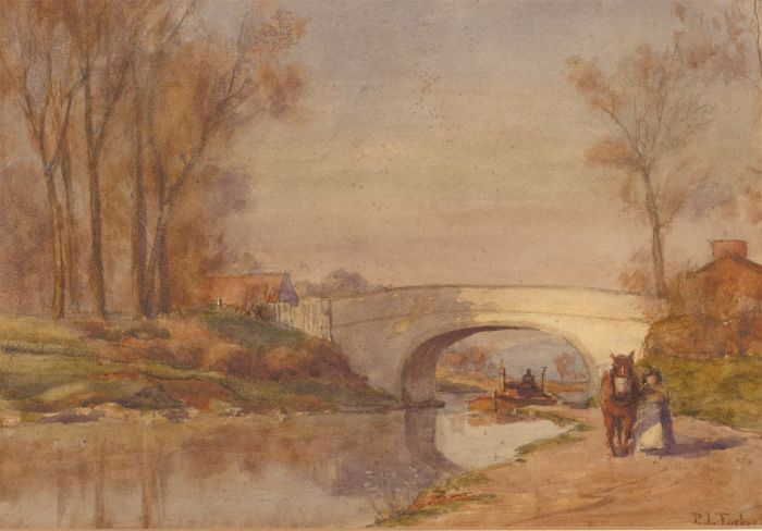 Patrick Lewis Forbes - Signed, Framed Late 19th Century Watercolour, River Scene