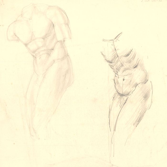 Jean Dryden Alexander (1911-1994) - Set of 3 Graphite Drawings, Figure Studies