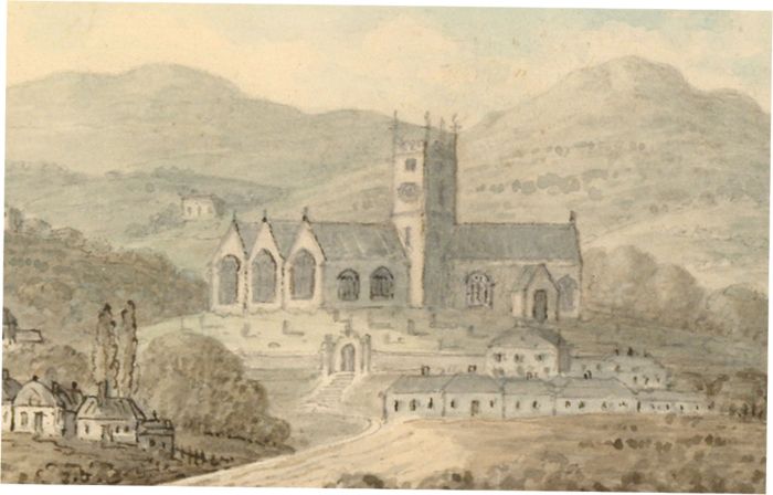 Four Miniature 19th Century Graphite Drawings - English Landscapes