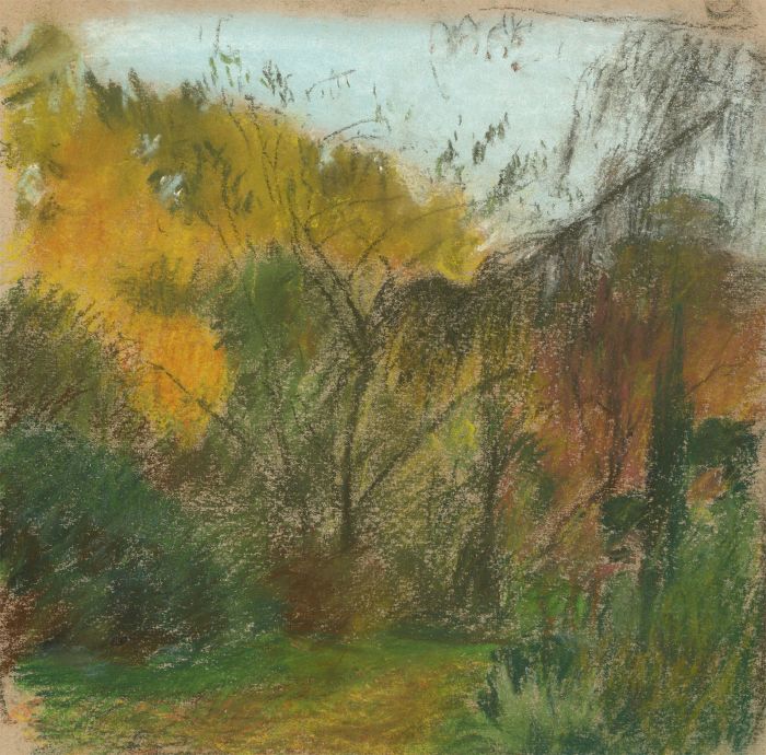 Maurice Feild (1905-1988) - Mid 20th Century Pastel, Woodland Trees