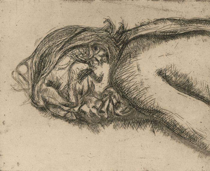 Leonora Ryder - Signed Artist's Proof Contemporary Etching, After Freud