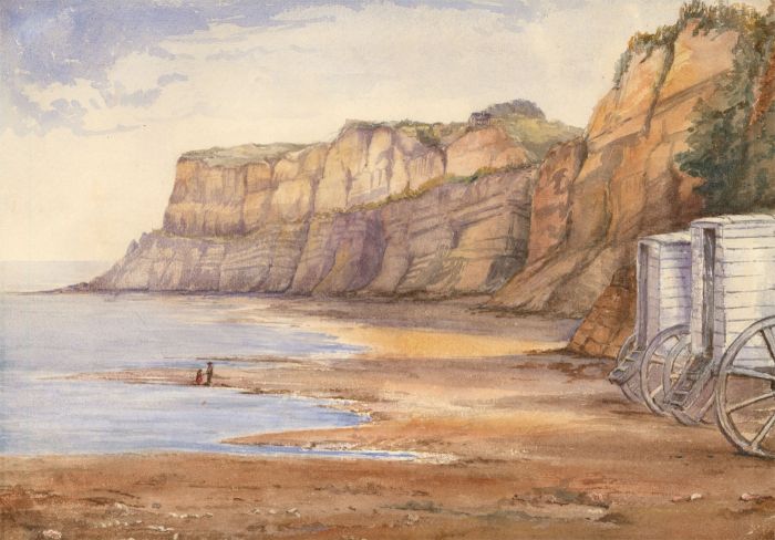 Fine English School 1867 Watercolour - Shanklin, Isle of Wight