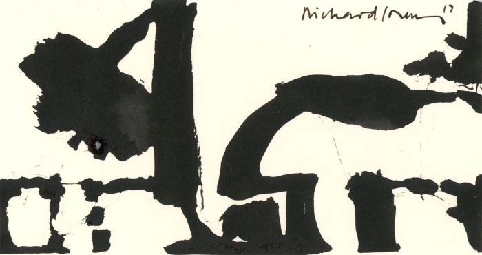 Richard J.S. Young - Signed 2017 India Ink, Abstract Composition