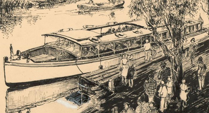 C.A. Hannaford RBA - Group of 20th Century Pen Drawings, Norfolk Broads Subjects
