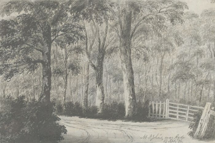 W. Jeffs - Fine 1836 Graphite Drawing, St John's Wood near Ryder