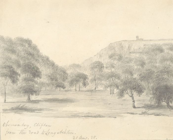 W. Jeffs - Fine 1835 Graphite Drawing, Clifton Observatory, Bristol