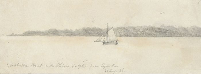 W. Jeffs - Fine 1836 Graphite Drawing, Northstone Point