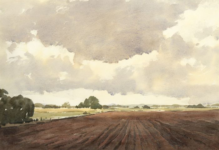 John Godfrey - Contemporary Watercolour, English Country Landscape