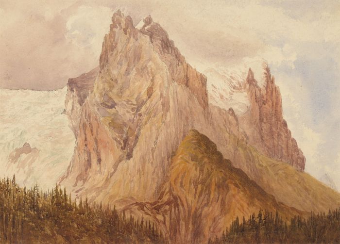 British School 19th Century Watercolour - Rocky Alpine Scene