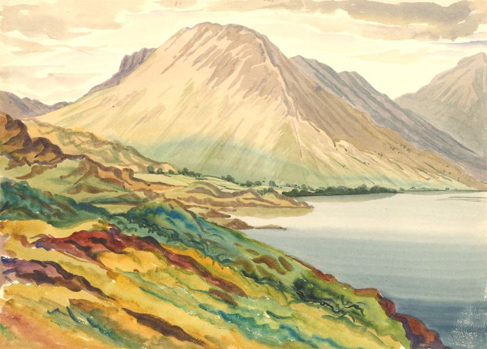 Ernest Fedarb NS (1905-2005) - Watercolour, Mountainous Landscape
