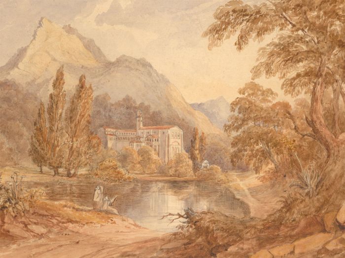 Late 19th Century Watercolour - The Monastery
