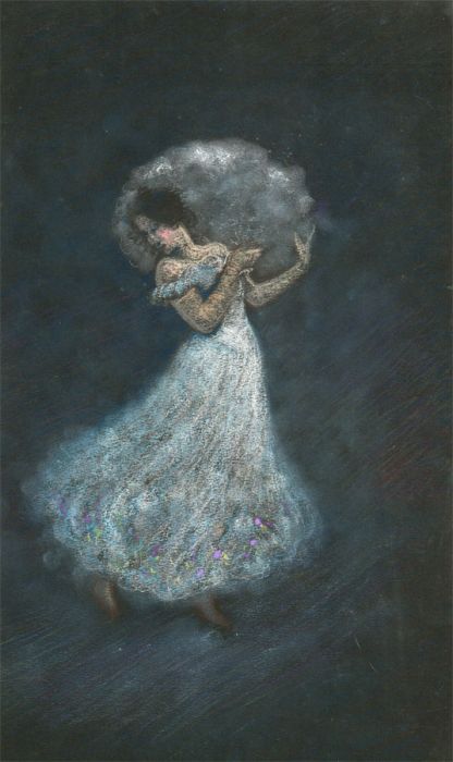 Frederick William George (1889-1971) - 20th Century Pastel, Woman in Ball Gown