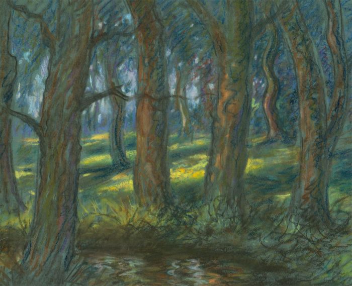 Frederick William George (1889-1971) - 20th Century Pastel, Woodland Scene