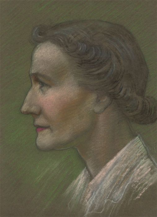 Frederick William George (1889-1971) - Exquisite Pastel, Portrait of a Woman