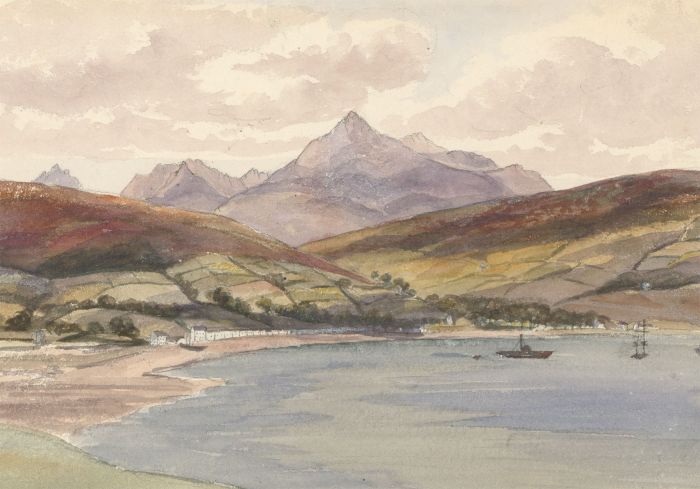 1858 Watercolour - Coastal Landscape