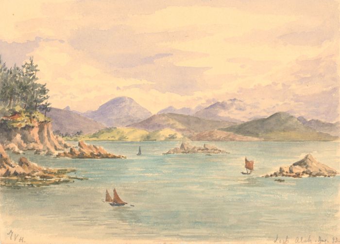 Mary V. Hobhouse - 1893 Watercolour, Loch Alsh