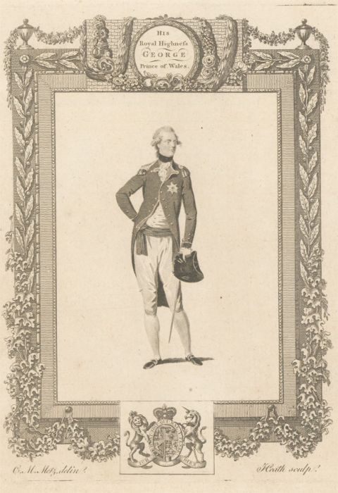 Walker after Wale - 18th Century Engraving, George Prince of Wales