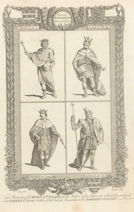 Grignion after Metz - 18th Century Engraving, Four Kings of England