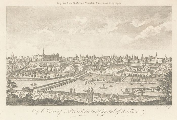 Grigion after Wale - 18th Century Engraving, View of Madrid