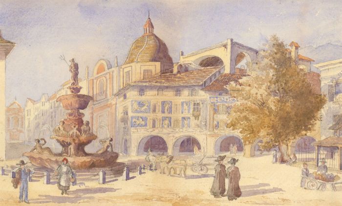 E.L. Cooper - Late 19th Century Watercolour, Aix le Bans, France