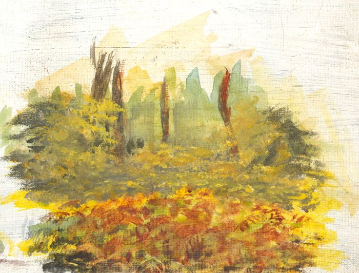 James Frank Adams (1923-2008) - Contemporary Gouache, Landscape Study