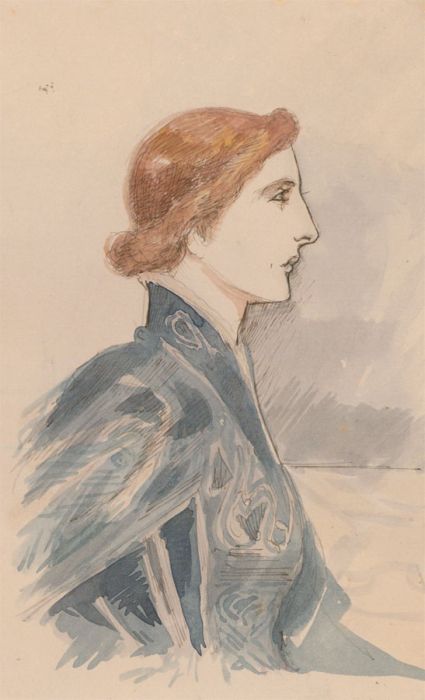 Charles William Cole - Late 19th Century Watercolour, Portrait of a Lady