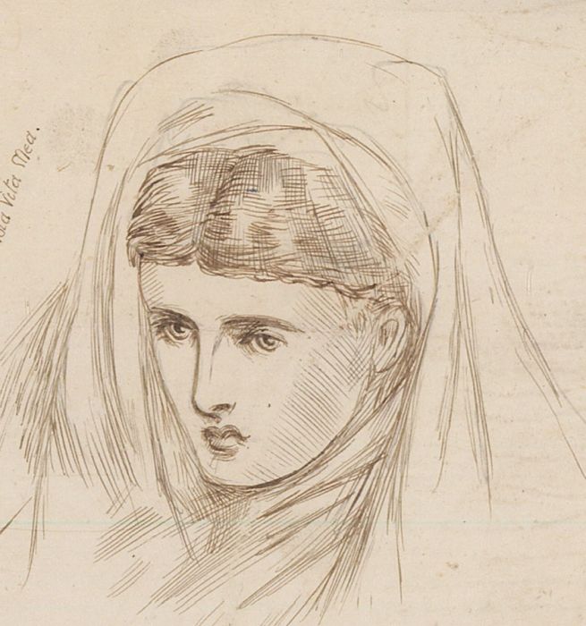Charles William Cole - Set of Twelve Late 19th Century Pen and Ink Portraits