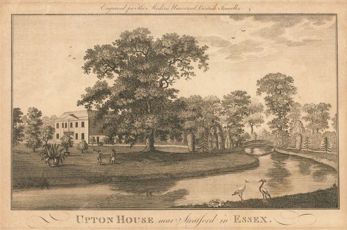 18th Century Engraving - Upton House near Straitford, Essex