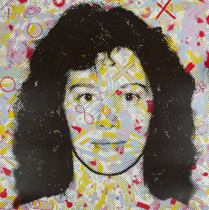 Chris Plowman (1952-2009) - 20th Century Silkscreen, Portrait of a Girl, Yellows