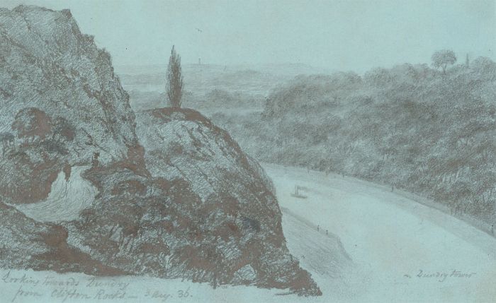 W. Jeffs - 1836 Graphite Drawing, Dundry Hill