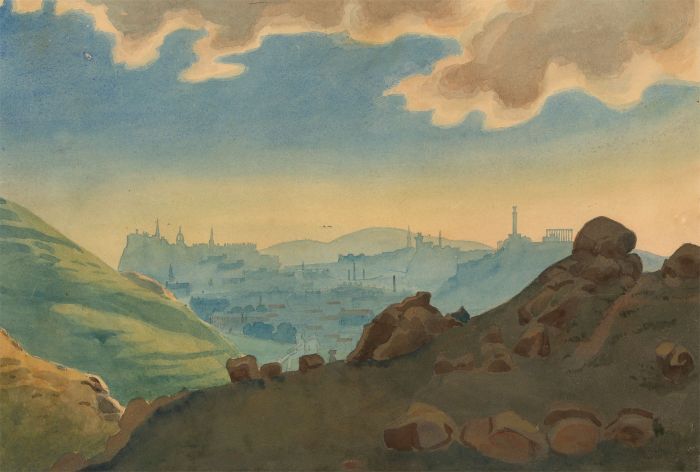 John Rollo (ca.1850-1860) - Mid 19th Century Watercolour, Edinburgh