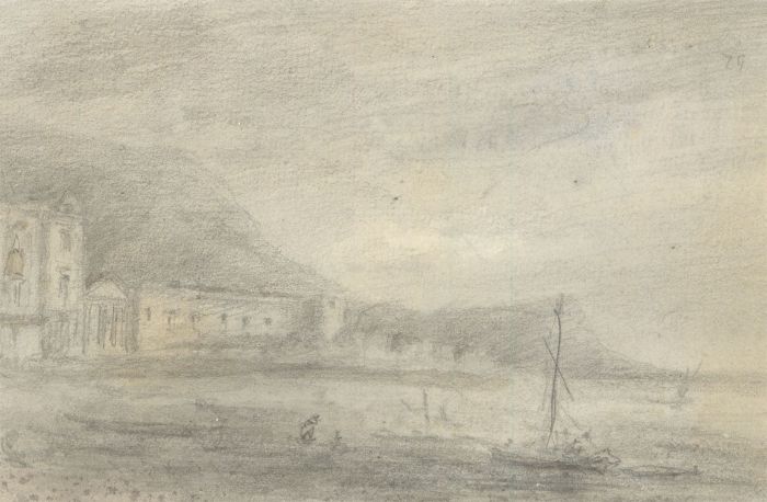 Holmes Winter (1851-1935) - Set of Two Graphite Drawings, Coastal Landscapes