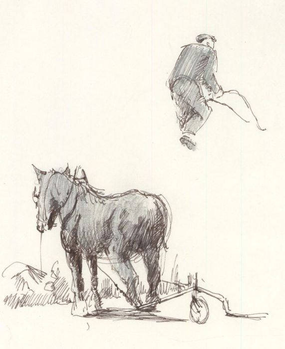 Robert Shuck - Three Contemporary Graphite Drawings, Studies of Figures