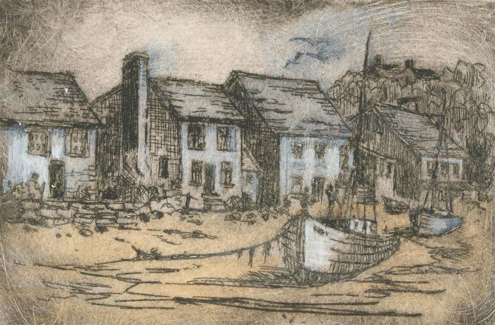 Robert Shuck - Contemporary Etching, The Creek
