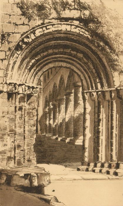 Peter Grahame (1836-1921) - Signed Early 20th Century Etching, Fountains Abbey