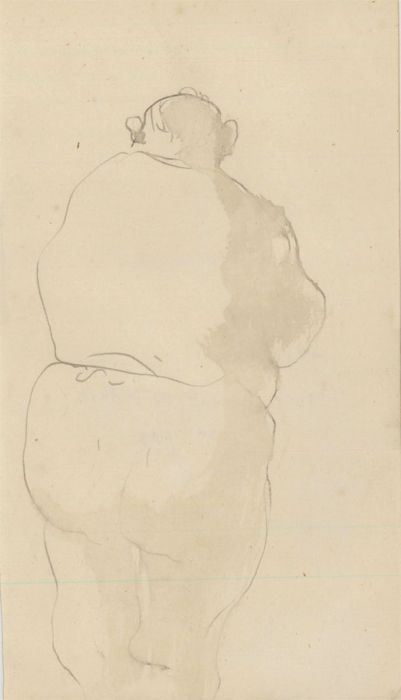 Attrib to Henri Girault de Nolhac (1884 - 1948) - Graphite Drawing, Figure Study