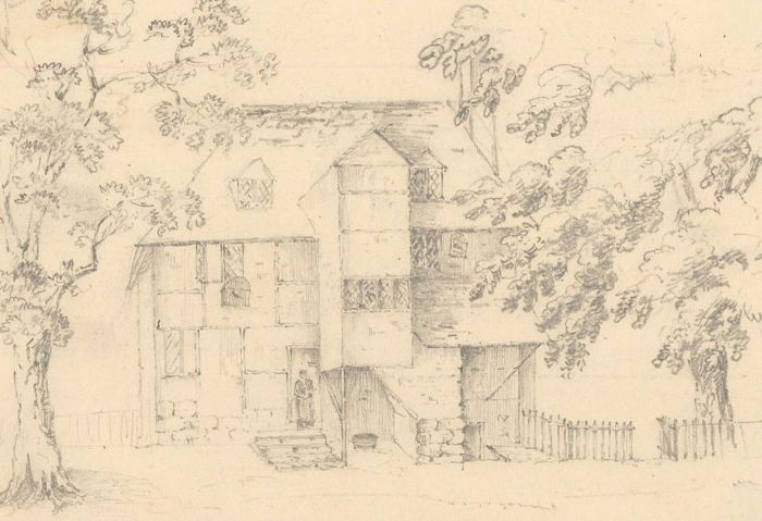 M.E. Bladeen - Two circa 1830 Graphite Drawings, Views of Tunbridge Wells