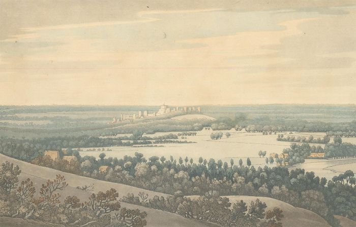 After Joseph Farington (1747-1821) RA - 1793 Aquatint, View of Windsor Castle