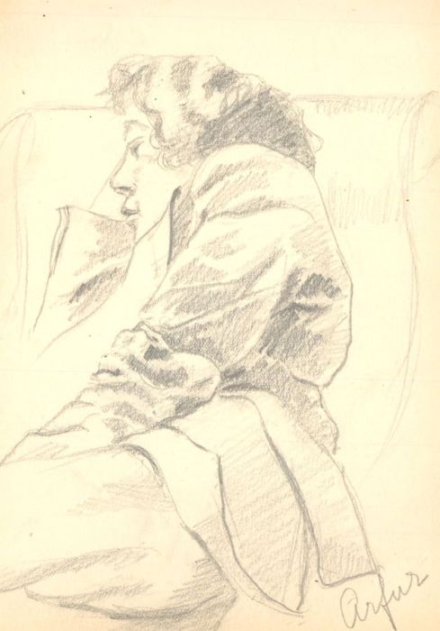 English School Early 20th Century - Sketchbook of Figurative Drawings