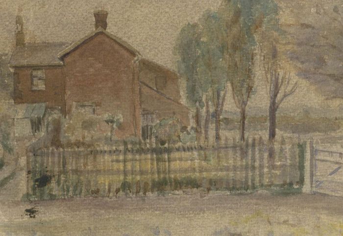 T. Hoblyn - Late 19th Century Watercolour, Rural House