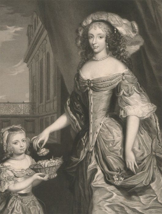 Joseph Brown (1809-1887) - 1841 Engraving, Henrietta, Duchess of Orleans
