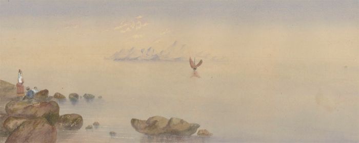 Italian School Late 19th Century Watercolour - View of Capri