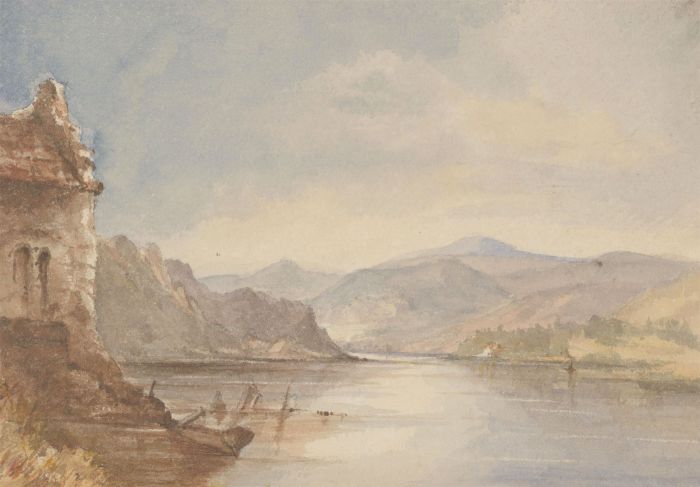 Margaret (Daisy) George - Mid 19th Century Watercolour, Lake Ullswater