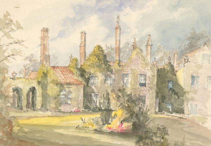 Margaret (Daisy) George - Mid 19th Century Watercolour, Manor House